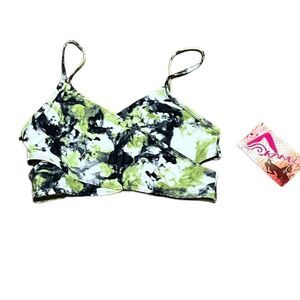 Kanu Surf Girl’s Tie Dye Swim Top, Size 16, NWT